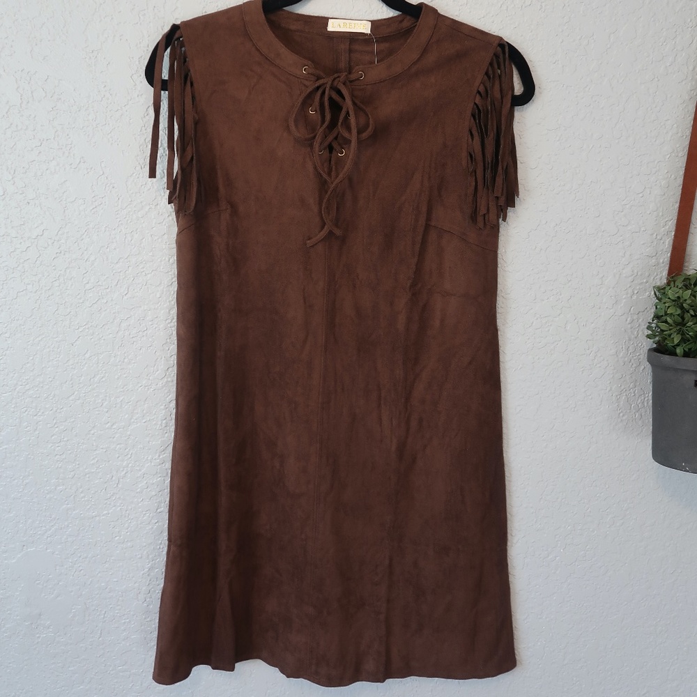 LA REINE FRINGE DRESS SIZE SMALL